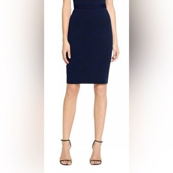 St. John Navy Knit Skirt NWOT - Picture 1 of 6